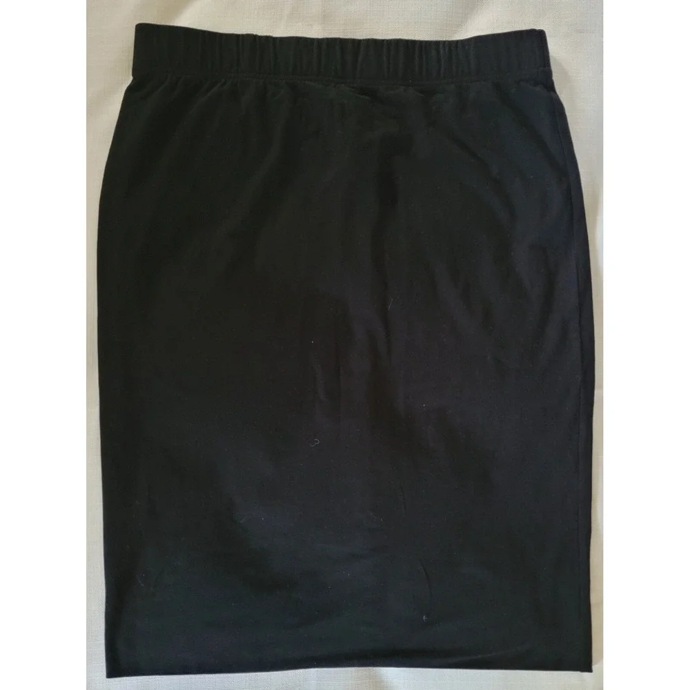 NWT Peruvian Connection Size XL Black Double Layer Knee Length Pencil Skirt - Picture 1 of 4